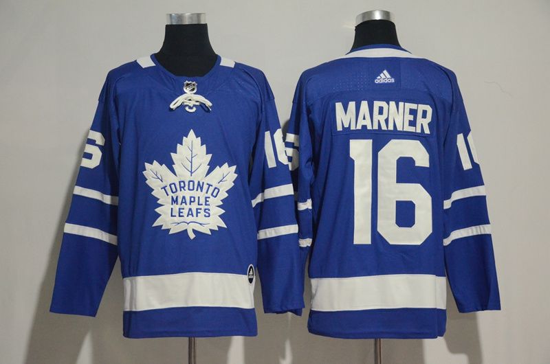 Men 2017 NHL Men Toronto Maple Leafs 16 Marner blue Adidas Jerseys